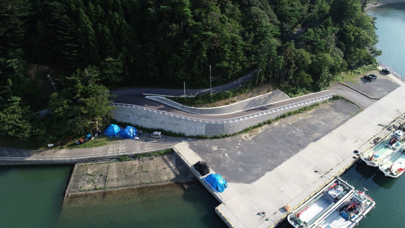 船着き場 付替え道路 完了