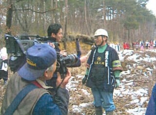 立科町町有林採場所から綱置場